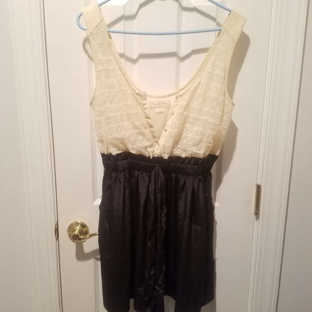 Black and cream dress